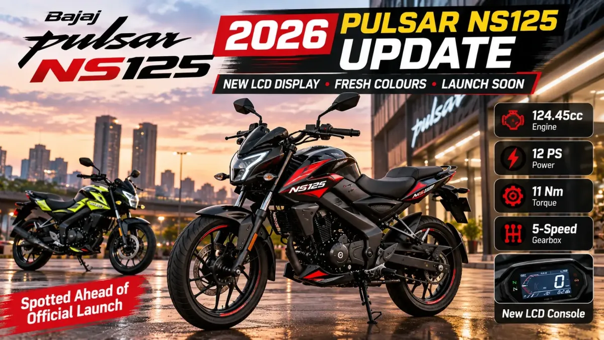Updated Bajaj Pulsar NS125 Spotted With New LCD Display and Fresh Colours Ahead of Launch