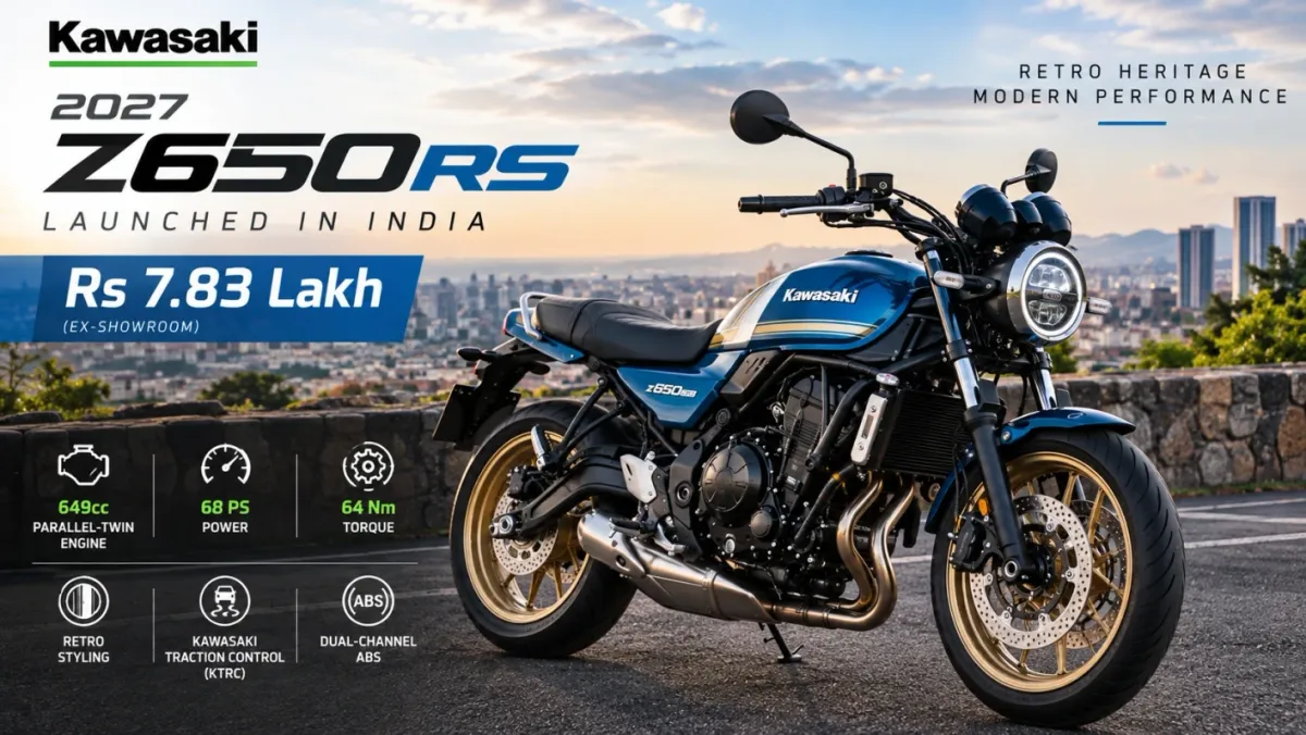 2027 Kawasaki Z650RS Launched in India at Rs 7.83 Lakh