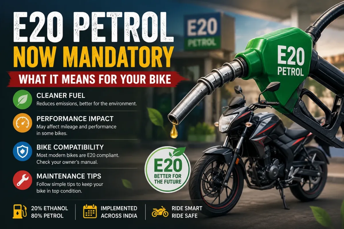 E20 Petrol Now Mandatory: What It Means for Your Bike