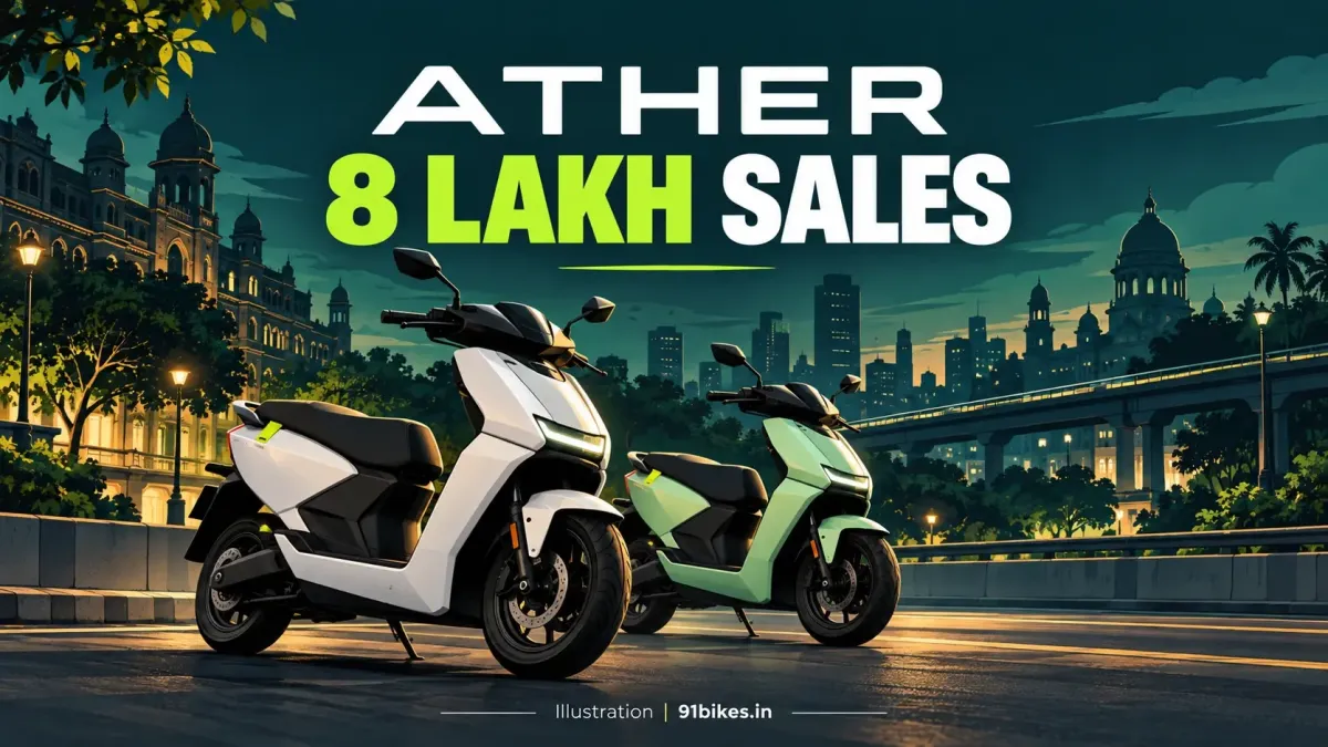 Ather Crosses 8 Lakh Electric Scooter Sales in India