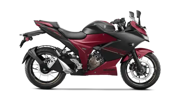 Gixxer Sf 250 Metallic Mat Black No 2 and Metallic Mat Bordeaux Red