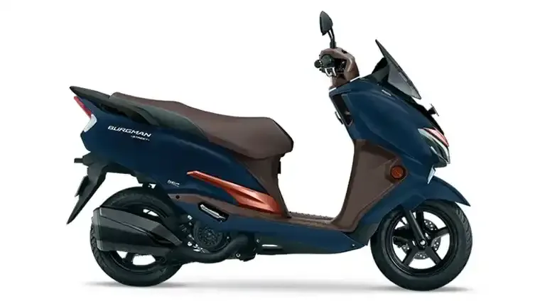 Burgman Street 125 Metallic Mat Stellar Blue and Metallic Mat Luxe Copper
